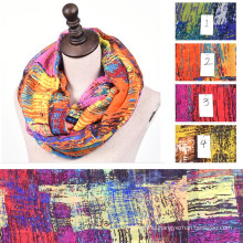 winter fall autumn spring womens summer lady floral viscose tribal scarf infinity Snood loop circle scarf